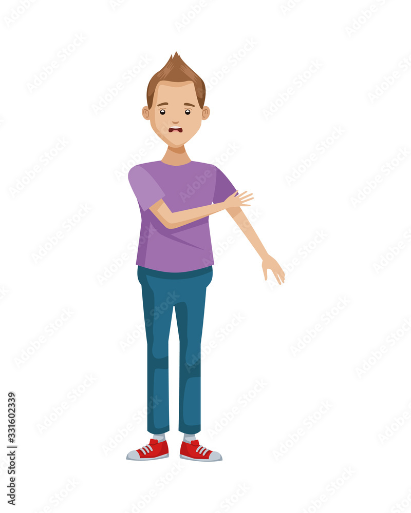 young man avatar character icon young man avatar character icon