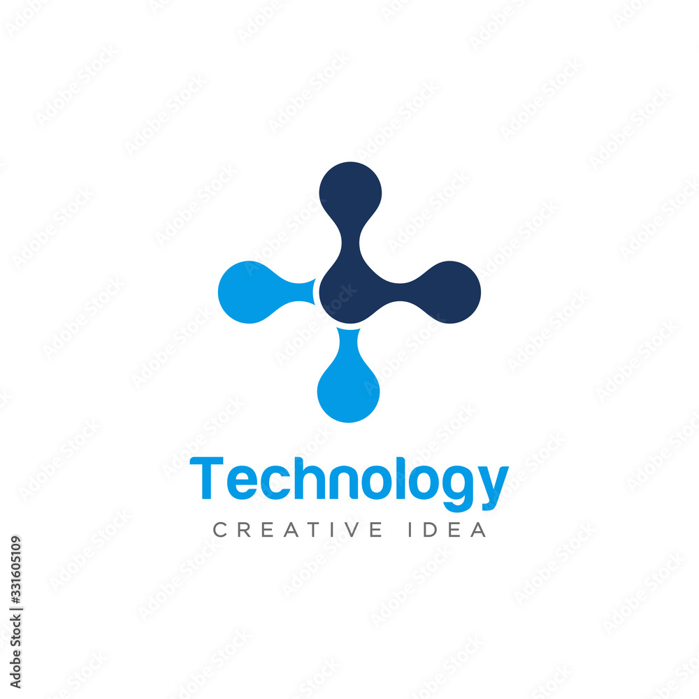 Technology Logo Icon Design Vector