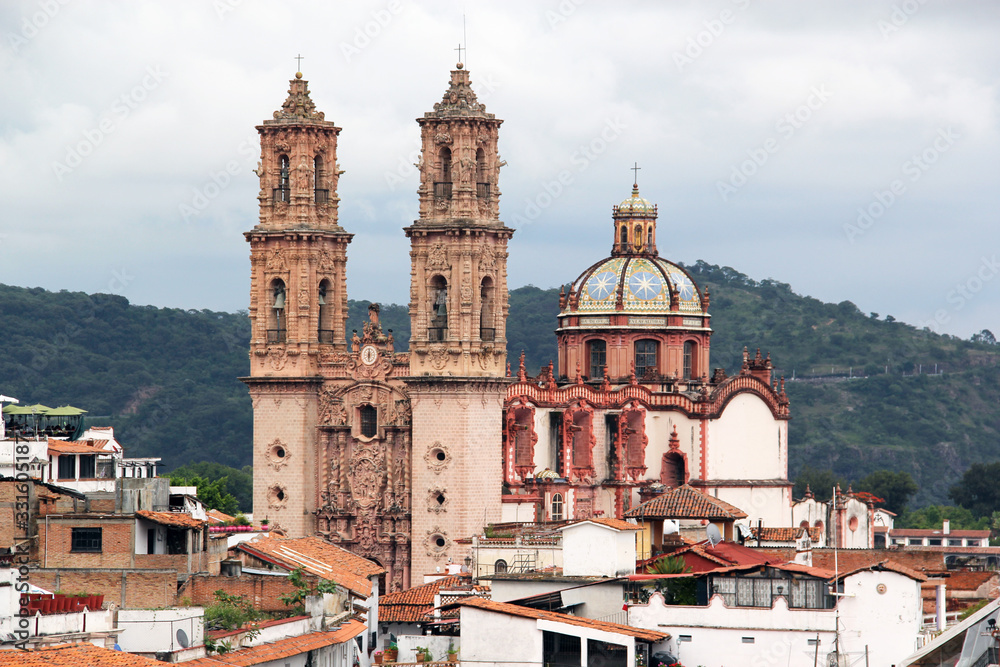 Iglesia de Santa Prisca en Taxco Guerrero Mexico Stock Photo | Adobe Stock