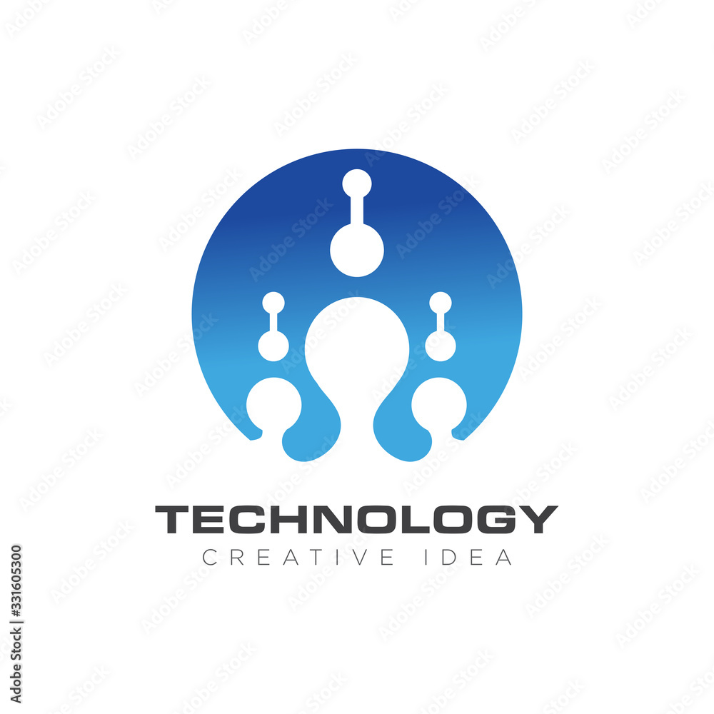 Technology Logo Icon Design Vector Technology Logo Icon Design Vector