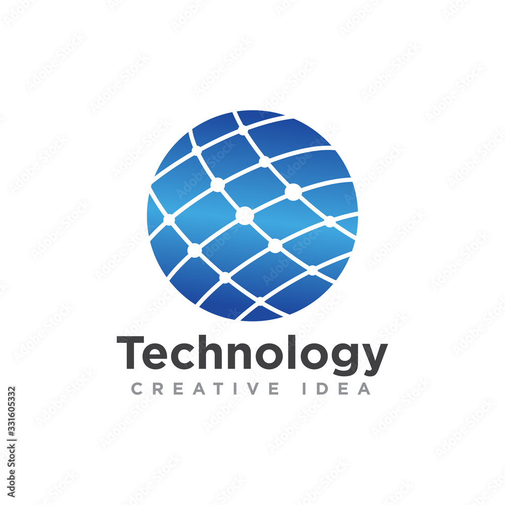 Technology Logo Icon Design Vector