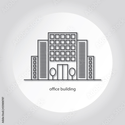 Office Building - Outline Icon