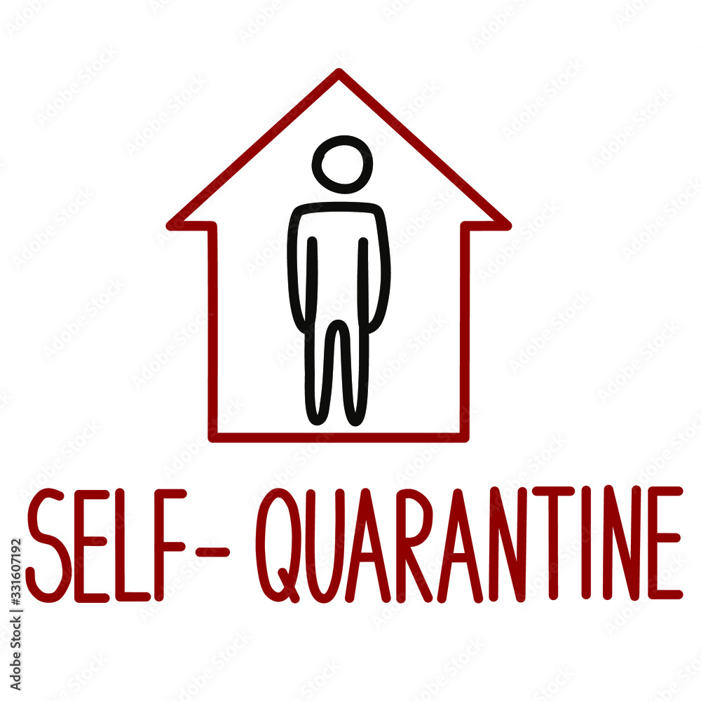 Quarantine. Stay home. Coronavirus. COVID-19. Vector illustration. Quarantine. Stay home. Coronavirus. COVID-19. Vector illustration.