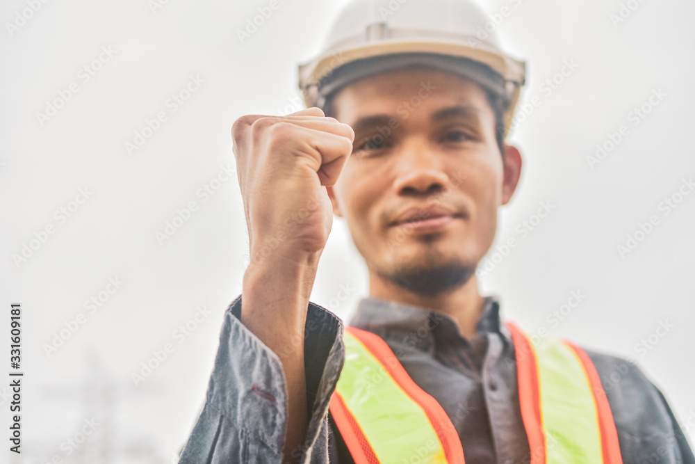 Engineer hard hat safety suit success project Engineer hard hat safety suit success project