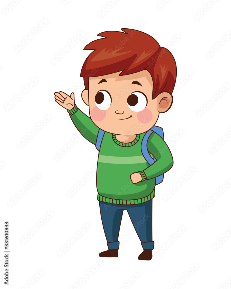 cute little boy avatar character