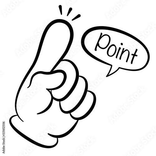指差しマーク　POINT