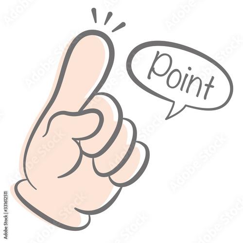 指差しマーク　POINT