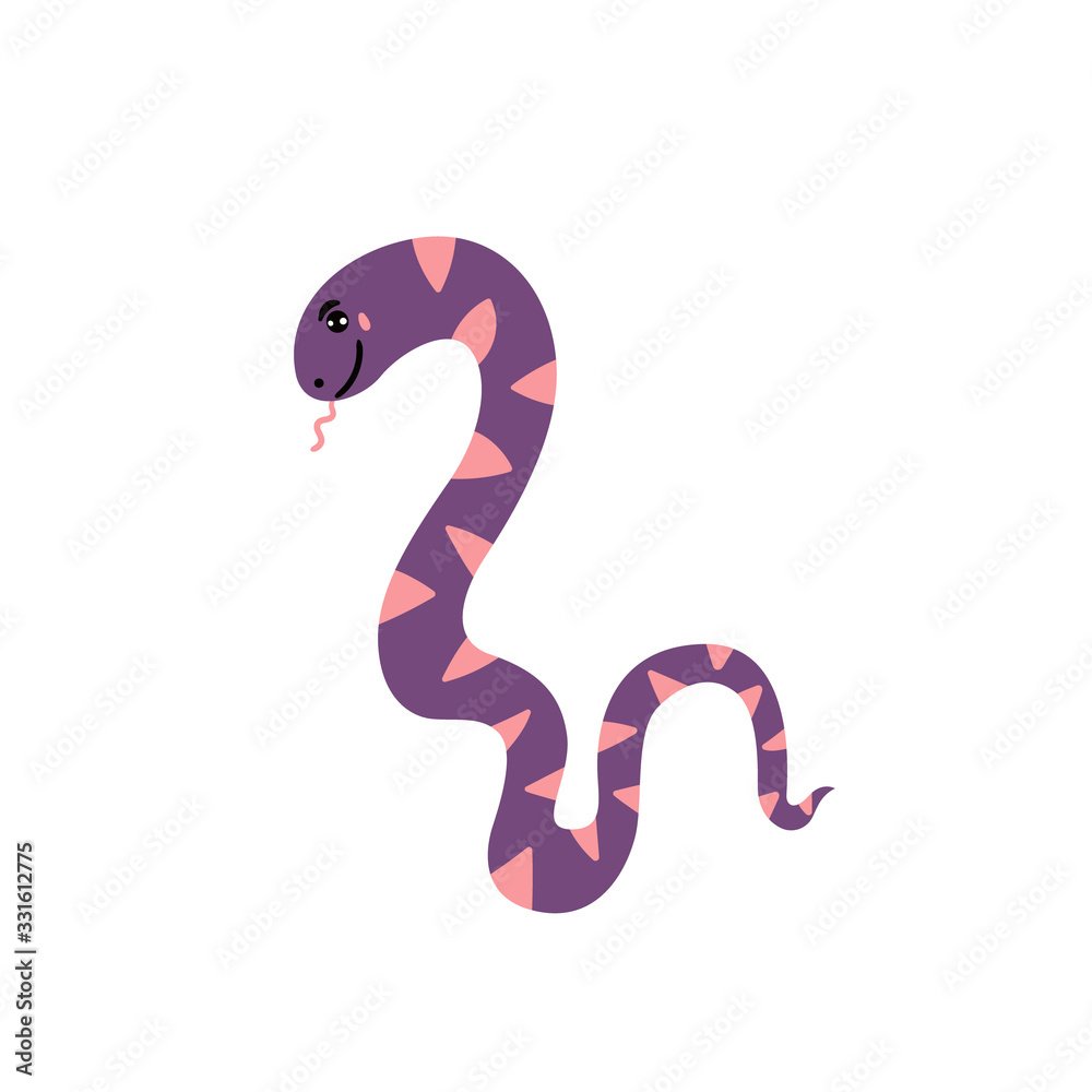 Naklejka premium Cute snake