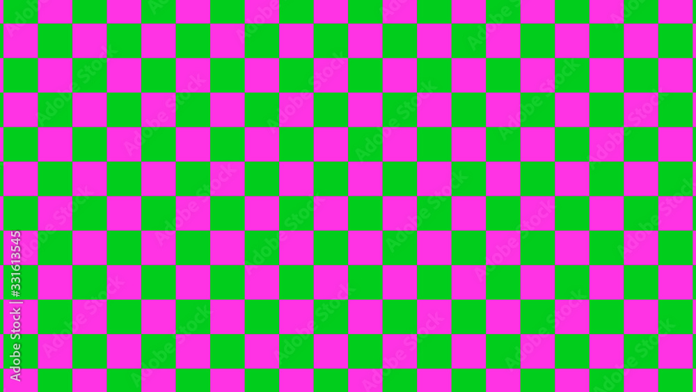 Fototapeta premium Green & pink abstract checker image,Checker board images