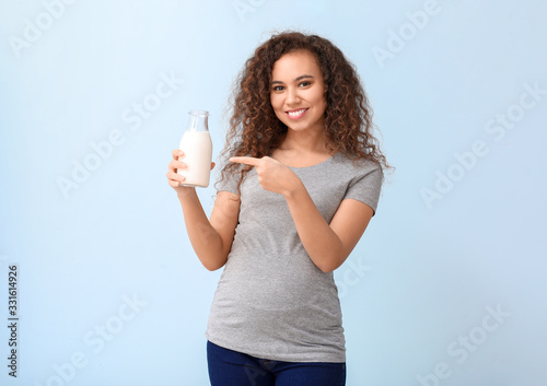 Young pregnant African-Amer...