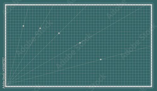 Self healing cutting mat. Cut board with a metric measuring grid