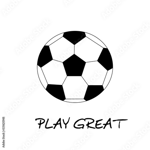  Soccer ball play great illustration vector