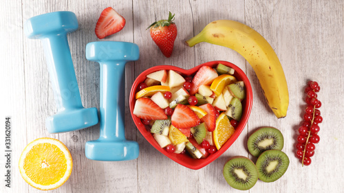 Billede på lærred health food and dietetic food concept- healthy lifestyle