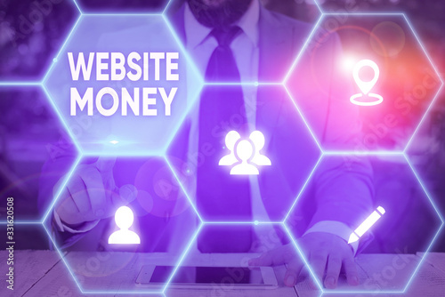 Handwriting text Website Money. Conceptual photo Refers to the website we want to promote Where money is earned