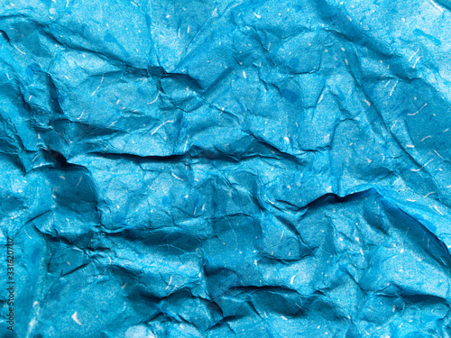 Wallpaper Mural Texture of blue crumpled paper background for design Torontodigital.ca