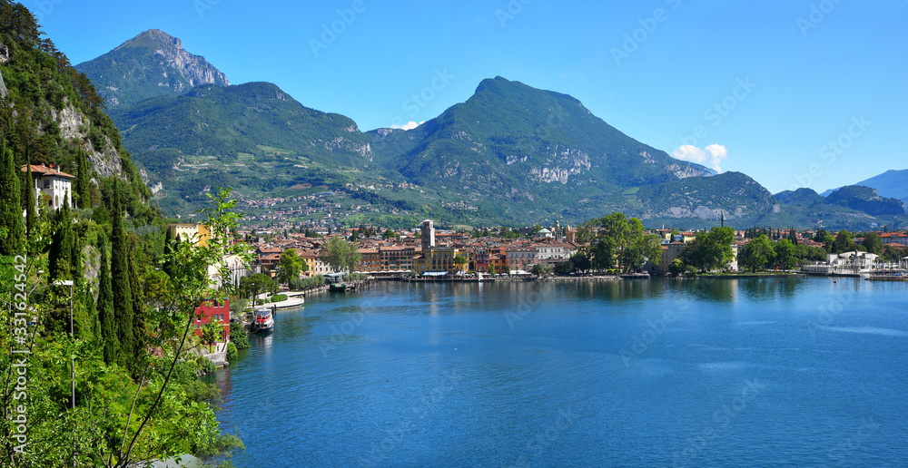 tourist resort Riva del Garda, in the north of lake Gardasee tourist resort Riva del Garda, in the north of lake Gardasee