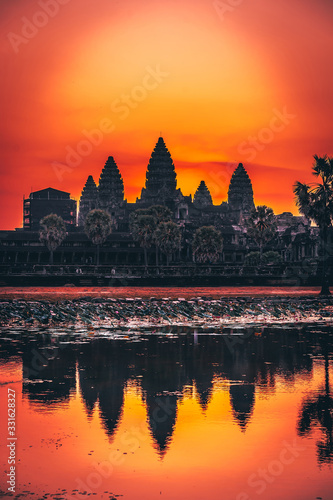 Angkor Wat at sunrise  Siem Reap  Cambodia