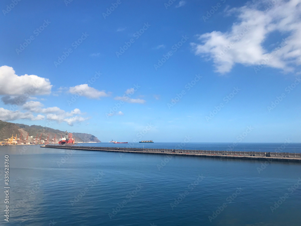 Morning in the port at the Gran Canaria cruise terminal, Spain, December 22, 2019