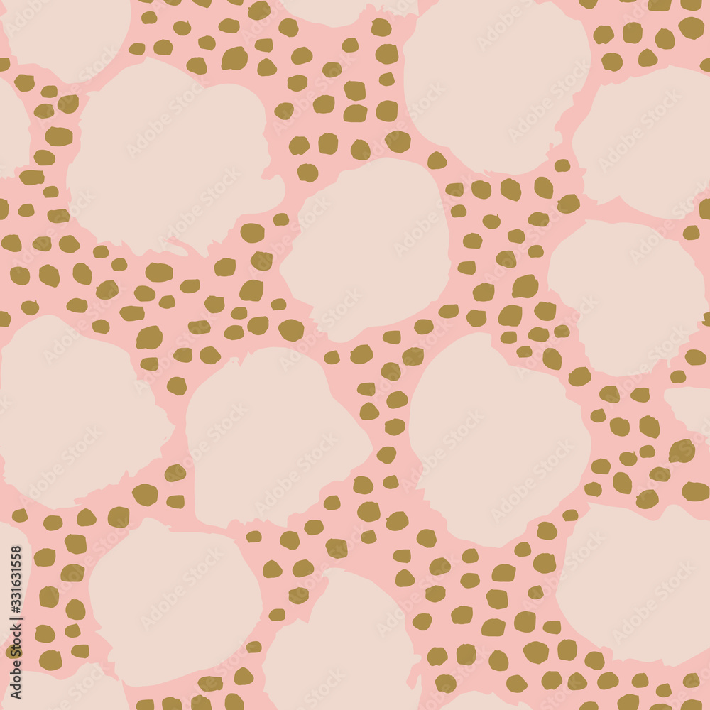 Abstract seamless pattern with Big and Small dots. Brush paint texture with different shapes. Artistic strokes background. Abstract seamless pattern with Big and Small dots. Brush paint texture with different shapes. Artistic strokes background.