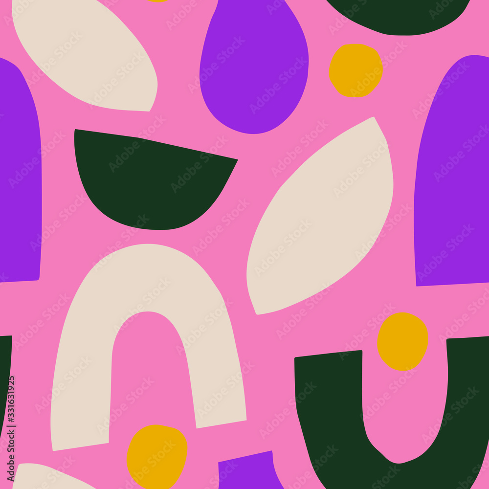 Beautiful elegant texture with big abstract shapes. Vector seamless pattern in geometrical style. Beautiful elegant texture with big abstract shapes. Vector seamless pattern in geometrical style.