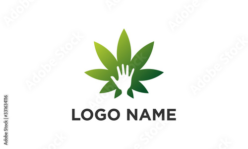 cannabis logo design for healthcare and medical lab business