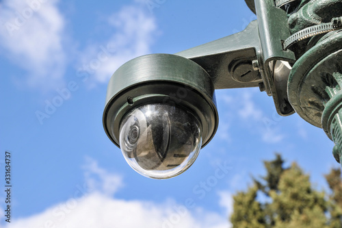 CCTV security camera surveillance in the outdoor
