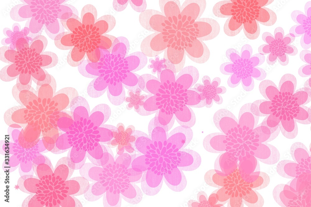 Colorful flower patterned background. Perfect for artwork or wallpaper 
