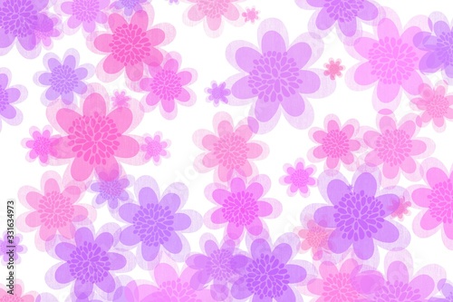 Colorful flower patterned background. Perfect for artwork or wallpaper 