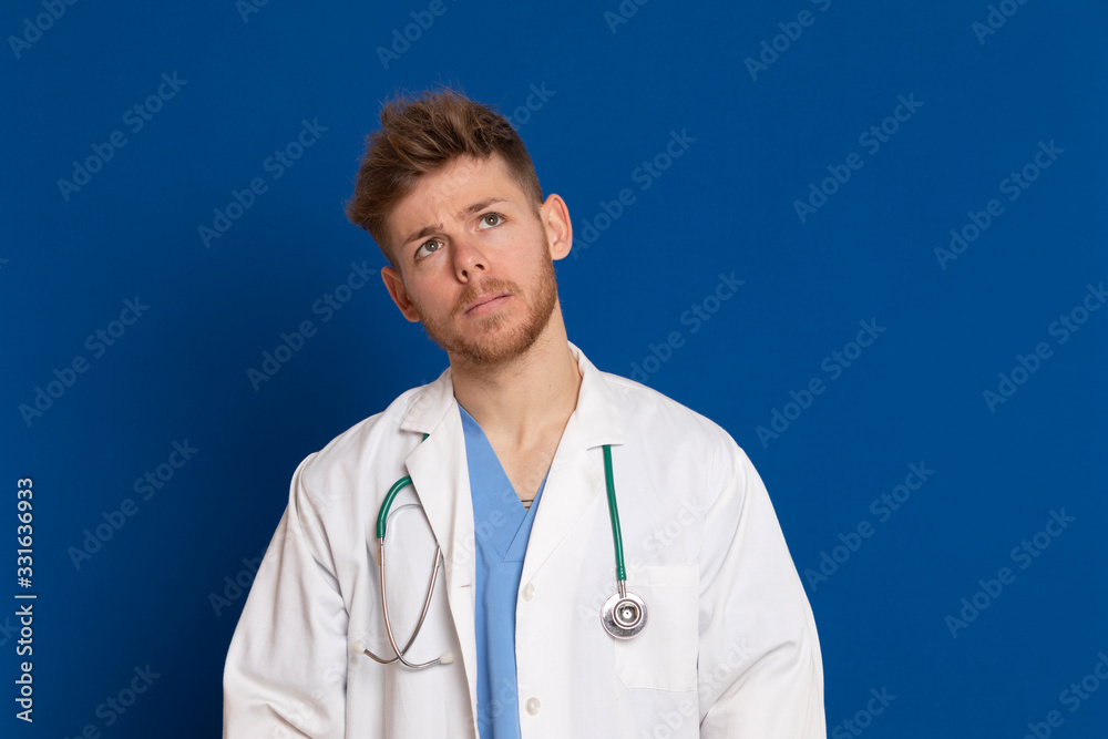 Doctor wearing a white lab coat Doctor wearing a white lab coat