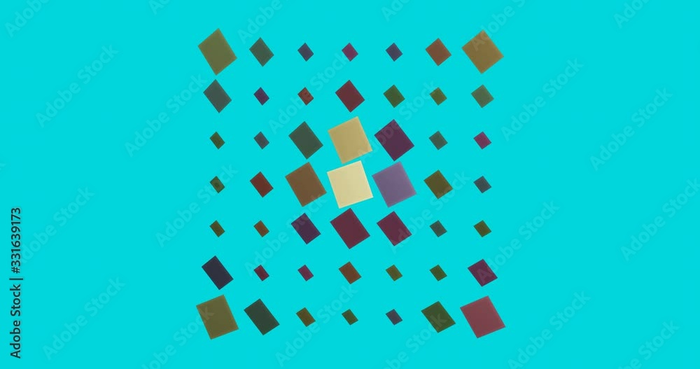 abstrakte, bunte, geometrische Formen in 4K Animation