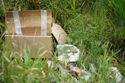 garbage is everywhere. environmental pollution. problem of worldwide.
