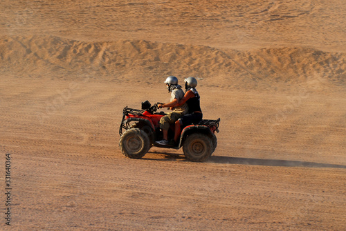 Atv Safari on the desert, Sharm El Sheikh, Egypt. photo