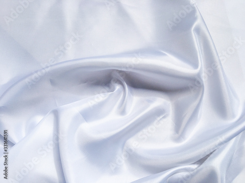 Solf white satin fabric texture background. use as wedding or aniversary day with copy space for design