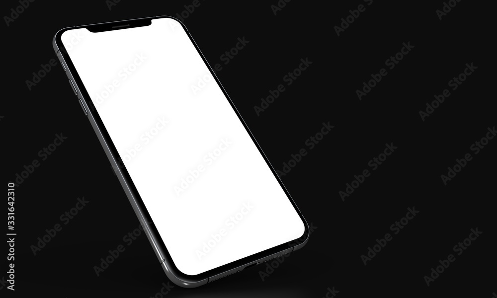 smartphone mobile in 3d mockup