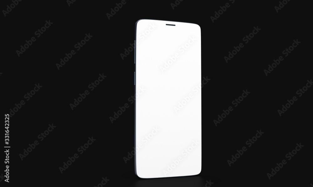 smartphone mobile in 3d mockup smartphone mobile in 3d mockup
