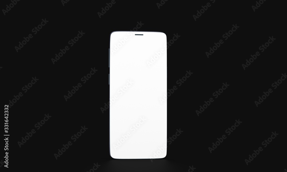 smartphone mobile in 3d mockup smartphone mobile in 3d mockup