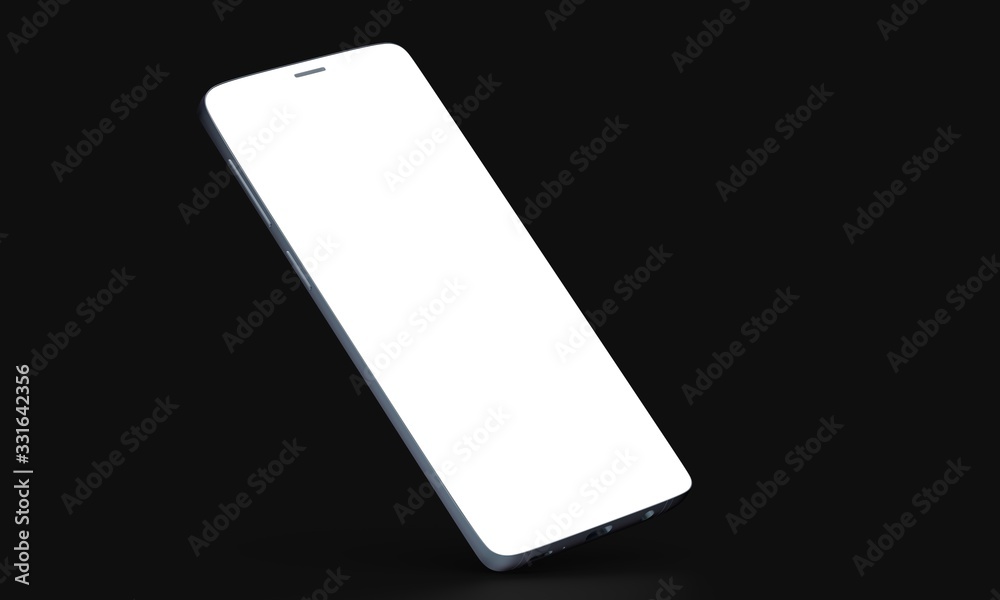 smartphone mobile in 3d mockup smartphone mobile in 3d mockup