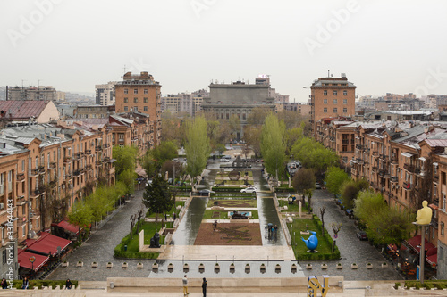 A view of Yerevan from Cascade complex, Armenia photo