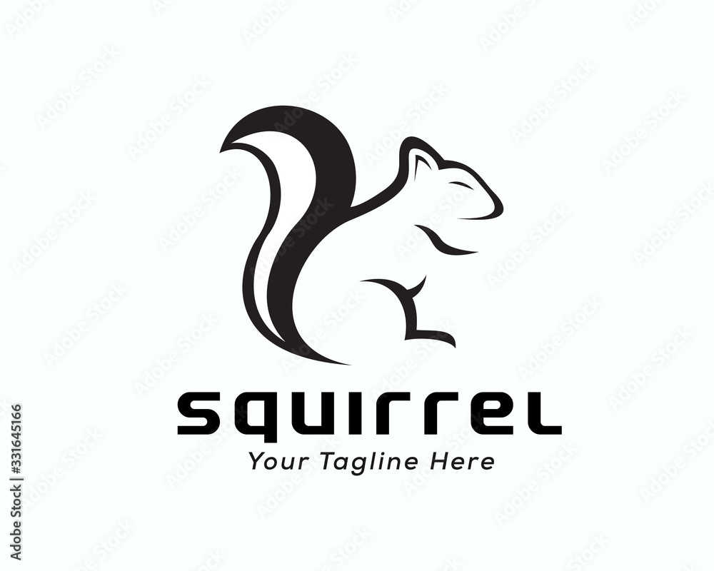 Simple Squirrel Logo Design PNG Images | PSD Free Download - Pikbest