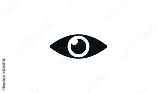 Eye icon vector flat style