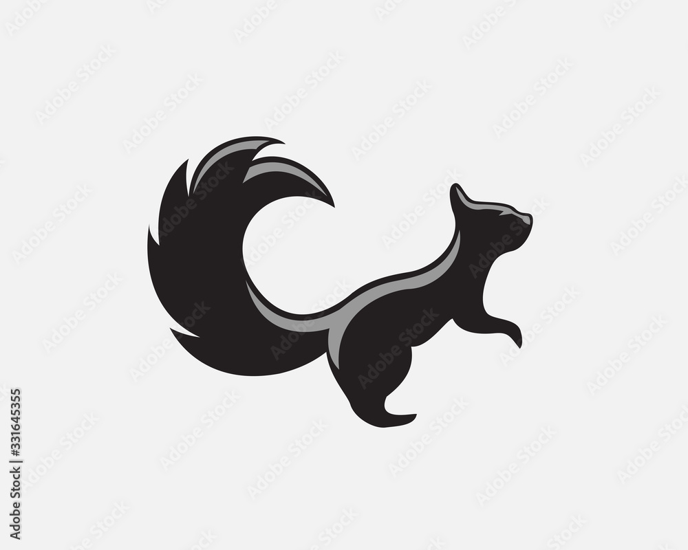 Stand Squirrel black stylish logo design inspiration Stand Squirrel black stylish logo design inspiration