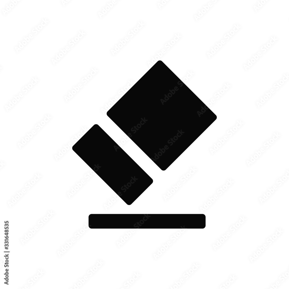 eraser isolated vector icon eraser isolated vector icon