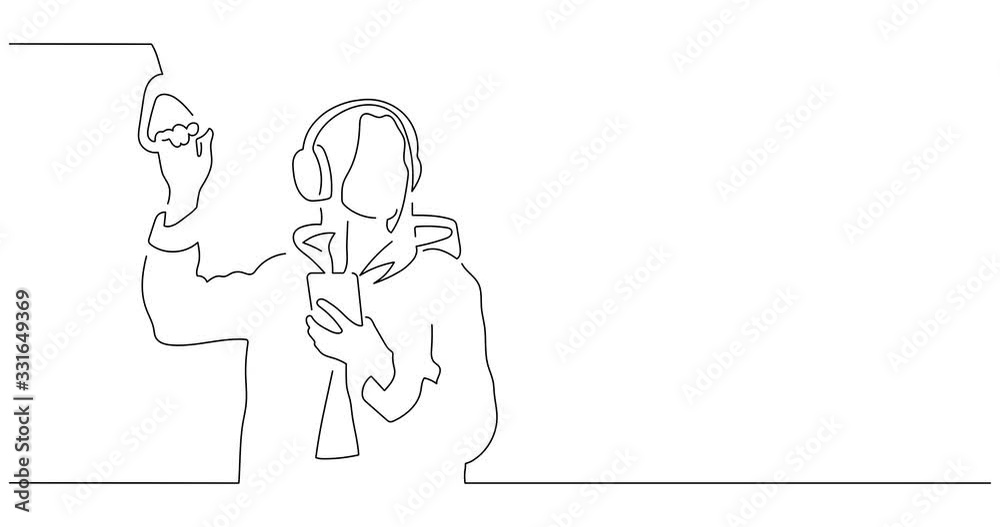 People on the subway line drawing, animated illustration design. People on the subway line drawing, animated illustration design.