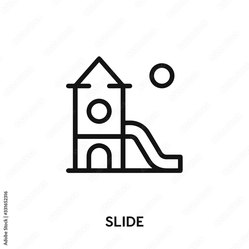slide icon vector. park symbol sign. slide icon vector. park symbol sign.