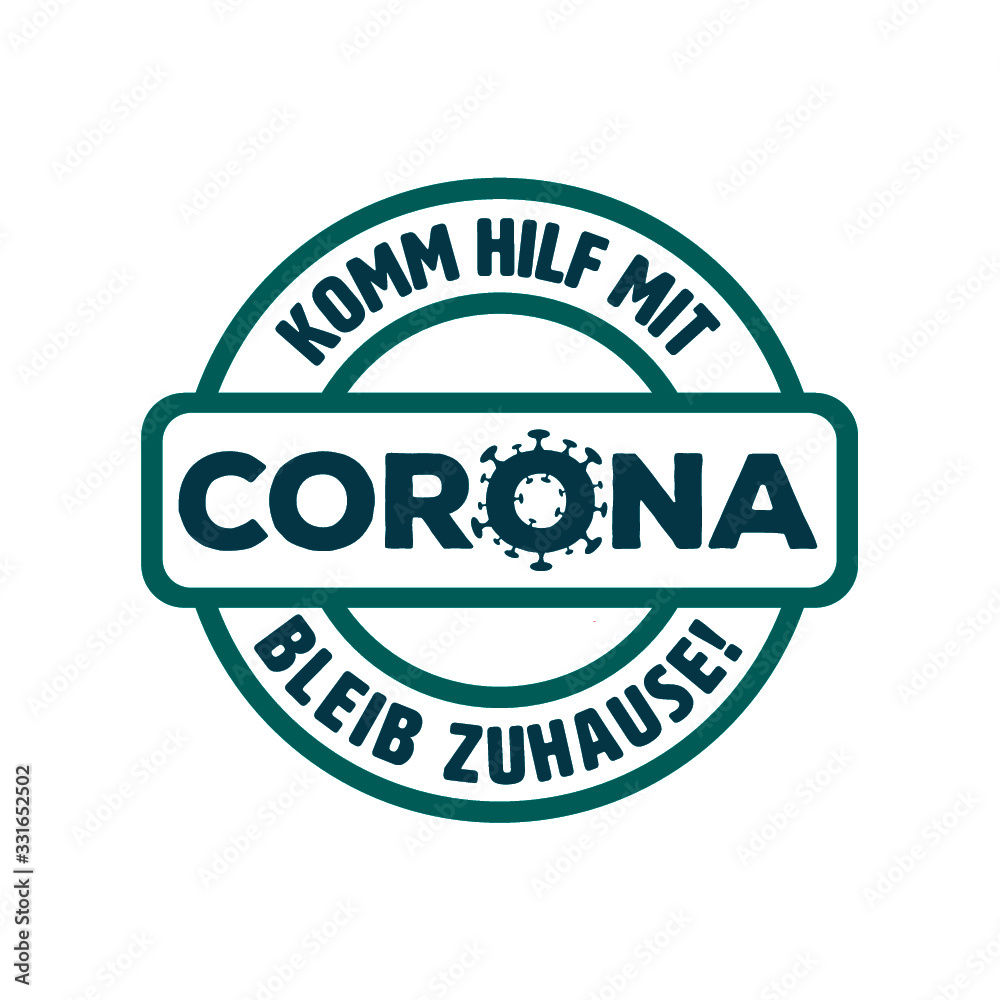 Corona Virus Epedemie bleib zuhause