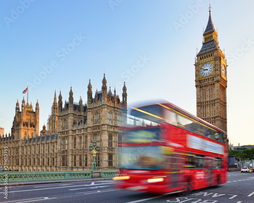 London  Houses of Parliament and Big Ben from Westminster Bridge. England  United Kingdom