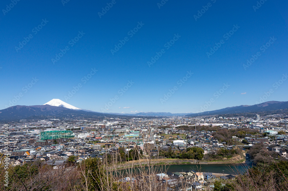 清水町から見た富士山