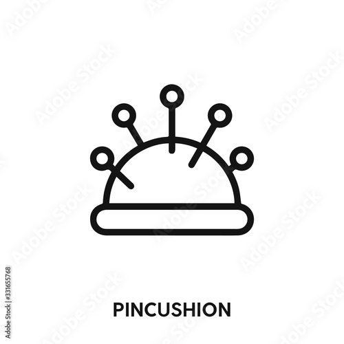 pincushion icon vector. pincushion symbol sign.
