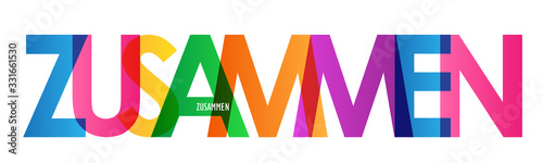 Typografie vektor ZUSAMMEN