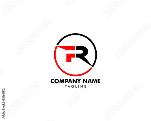 Initial Letter FR Logo Template Design